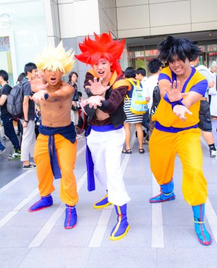 Bangkok - 30 Mart: Cosplayer Tay-Japonya-Dragonball z