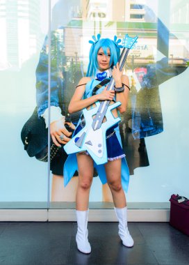 Bangkok - 30 Mart: Bir Tanımlanamayan Japon anime cosplay poz