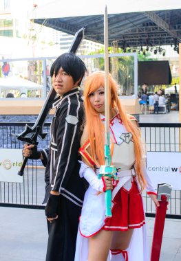 Bangkok - 30 Mart: Bir Tanımlanamayan Japon anime cosplay poz