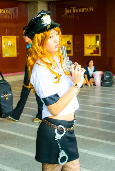 Bangkok - 30 marca: Niezidentyfikowane japońskie anime cosplay poza — Zdjęcie stockowe