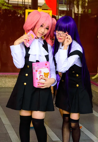 Bangkok - 30 martie: Un cosplay anime japonez neidentificat — Fotografie, imagine de stoc