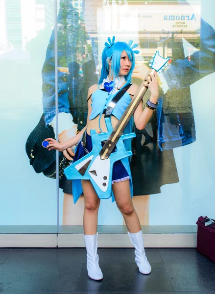 Banguecoque - 30 de março: Uma pose de cosplay de anime japonês não identificada — Fotografia de Stock