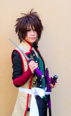 Bangkok - 30 Mart: Bir Tanımlanamayan Japon anime cosplay poz