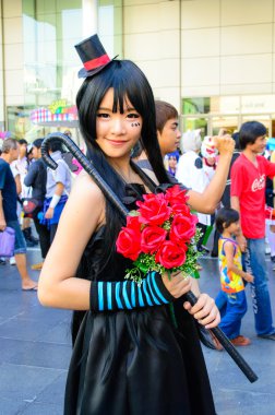 Bangkok - 30 Mart: Bir Tanımlanamayan Japon anime cosplay poz