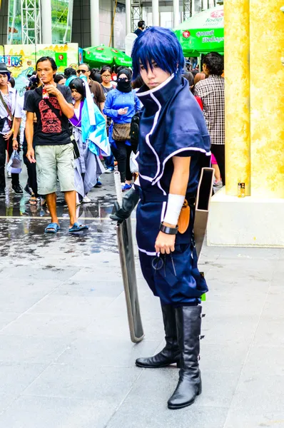 Una pose anime cosplay japonesa no identificada . —  Fotos de Stock