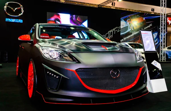 Mazda 3 on display at Bangkok International Auto Salon 2013. — Stock Photo, Image