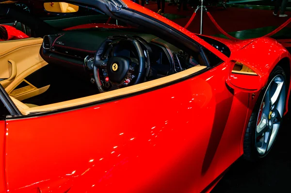 Dentro de Ferrari — Fotografia de Stock