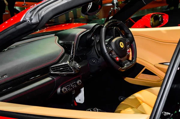 Dentro de Ferrari — Fotografia de Stock