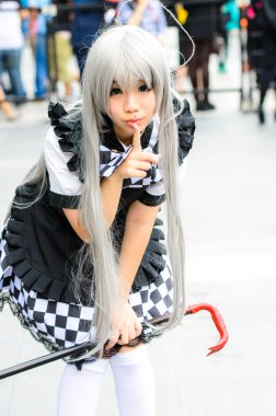 cosplayer nyaruko Japonya festa Bangkok 2013 yılında gelen karakterler olarak.