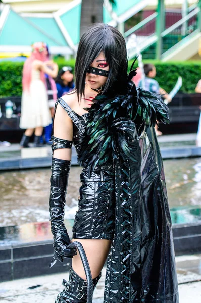 An unidentified Japanese anime cosplay pose in Japan Festa in Bangkok 2013 — Stock Photo, Image