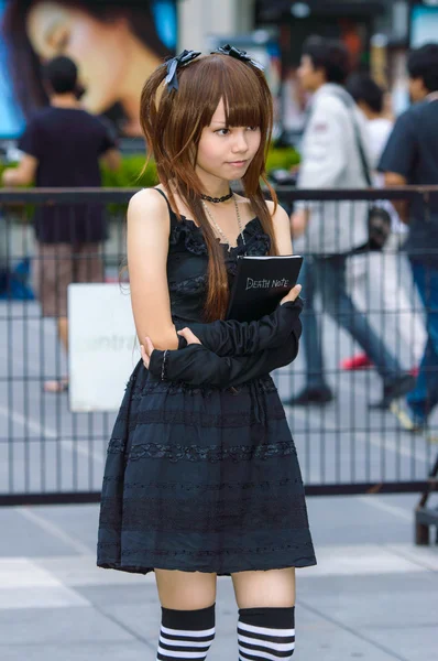 Cosplayer como personagens Misa Amane da Death Note no Japão Festa em Bangkok 2013 . — Fotografia de Stock