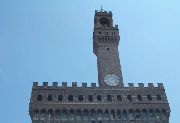 Palazzo Vecchio, a Câmara Municipal de Florença — Fotografia de Stock