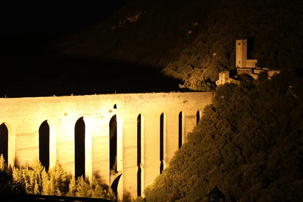 Římský akvadukt spoleto, Itálie — Stock fotografie