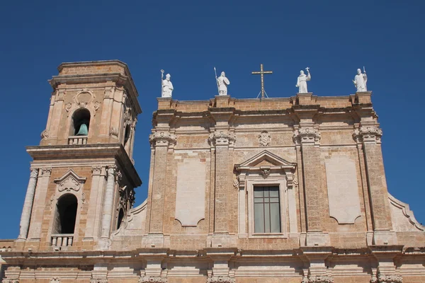 Parte delantera de la Catedral de Brindisi — Foto de Stock