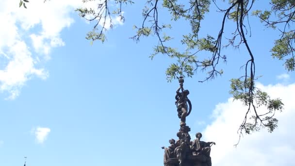 The Ross Fountain in Princes Street Gardens — Stock Video