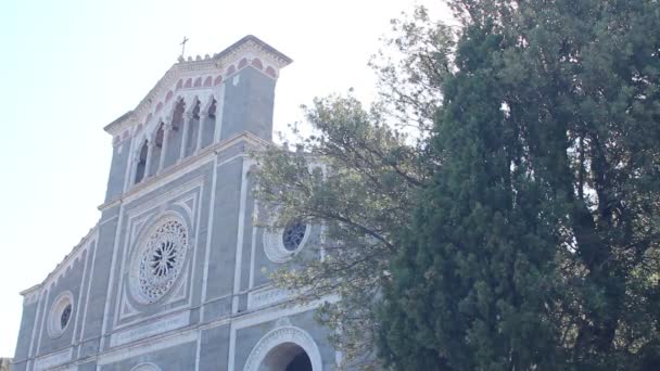 Saint Margarets kerk in cortona, Italië — Stockvideo