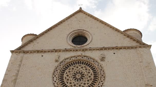 Basilikan San Francesco (Saint Francis) i Assisi — Stockvideo