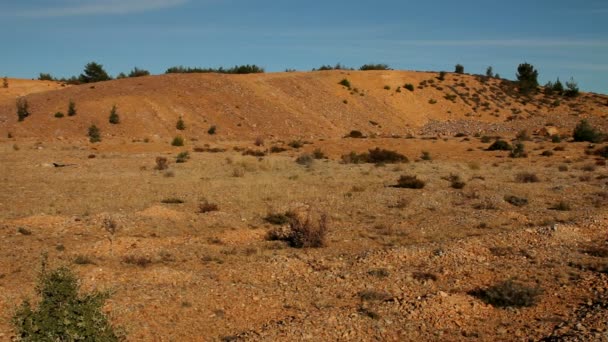 废弃的采石场在西班牙 — 图库视频影像