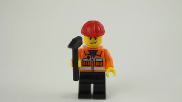 LEGO munkaerő tömeg — Stock videók