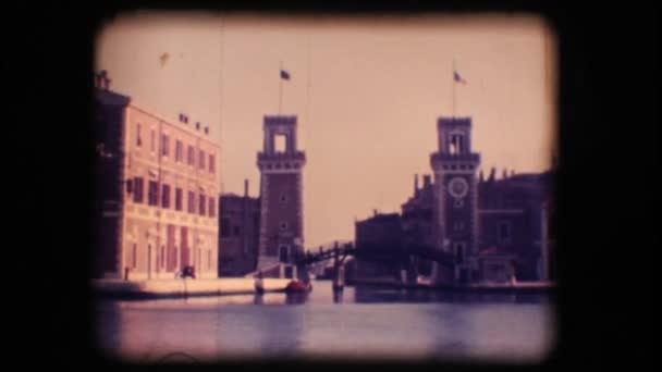 Venetiaans Arsenaal Vintage 8 mm. — Stockvideo