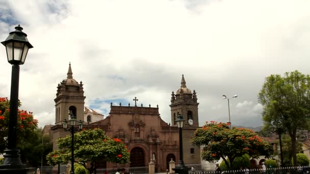 Ayacucho Katedrali — Stok video