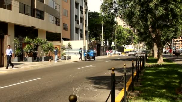 Miraflores in Lima — Stockvideo