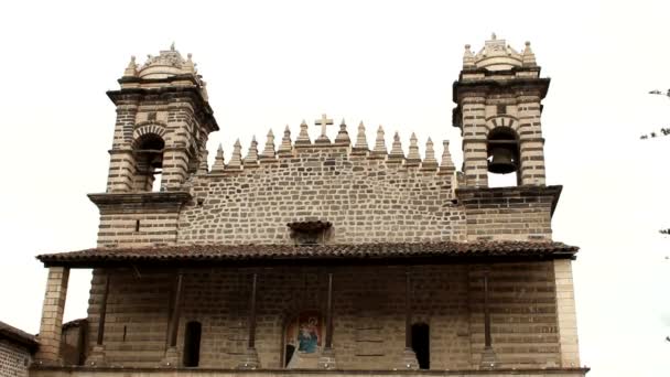 Kerk in ayacucho — Stockvideo