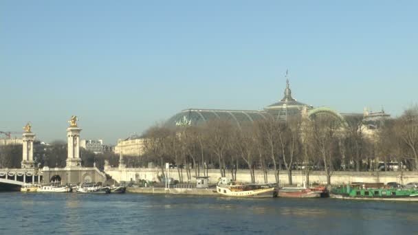 Paris'teki Grand palais — Stok video