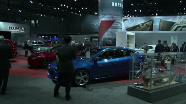 Honda espone al Salone Internazionale dell'Auto di New York — Video Stock