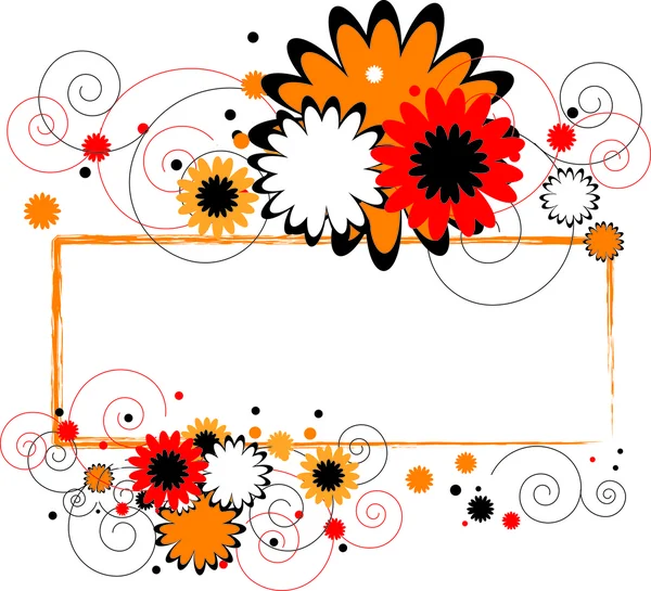 Banner floral — Archivo Imágenes Vectoriales