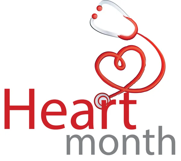 Hart maand — Stockvector