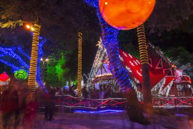 Noel Baba 'nın evinde Noel süsü.