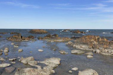 Las Grutas Plajı Rio Zenci Arjantin.