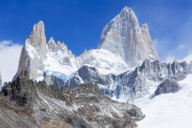 Fitz Roy dağı El Chalten Patagonya 'da Arjantin.
