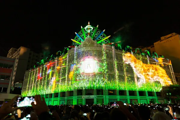 Curitiba Parana Brasilien Dezember 2019 Weihnachtsdekoration Avenue Palace — Stockfoto