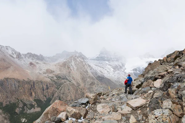 El Chalten Patagonya 'daki Los Glaciares Ulusal Parkı Arjantin.