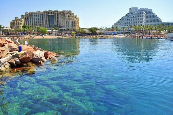 Spiaggia città di Eilat — Foto Stock