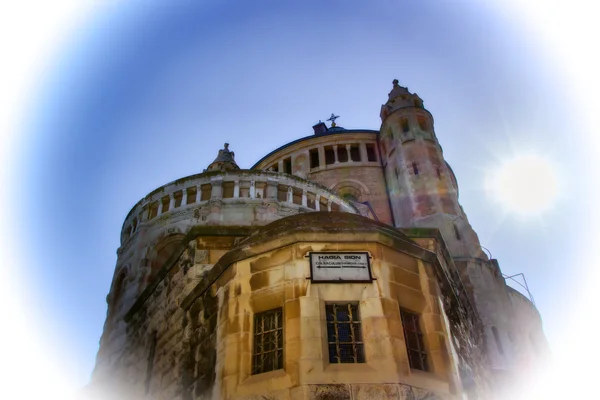 Chiesa nella vecchia Gerusalemme Hagia Maria Sion — Foto Stock