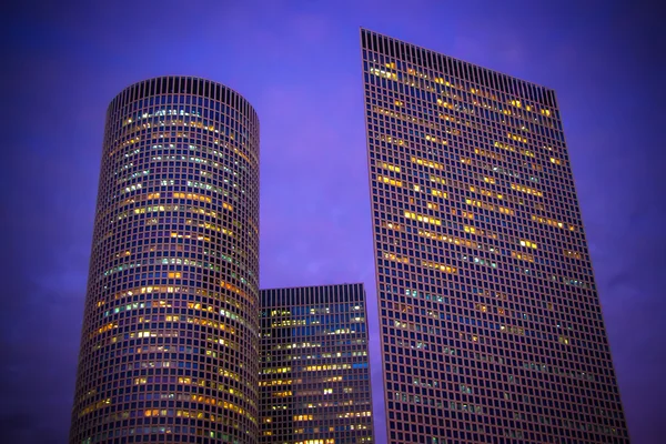 Night skyscrapers — Stock Photo, Image