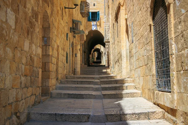 Israel, jerusalem, sten gator — Stockfoto