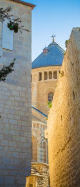 eski Kudüs Ayasofya Kilisesi yakınlarında geçit maria sion