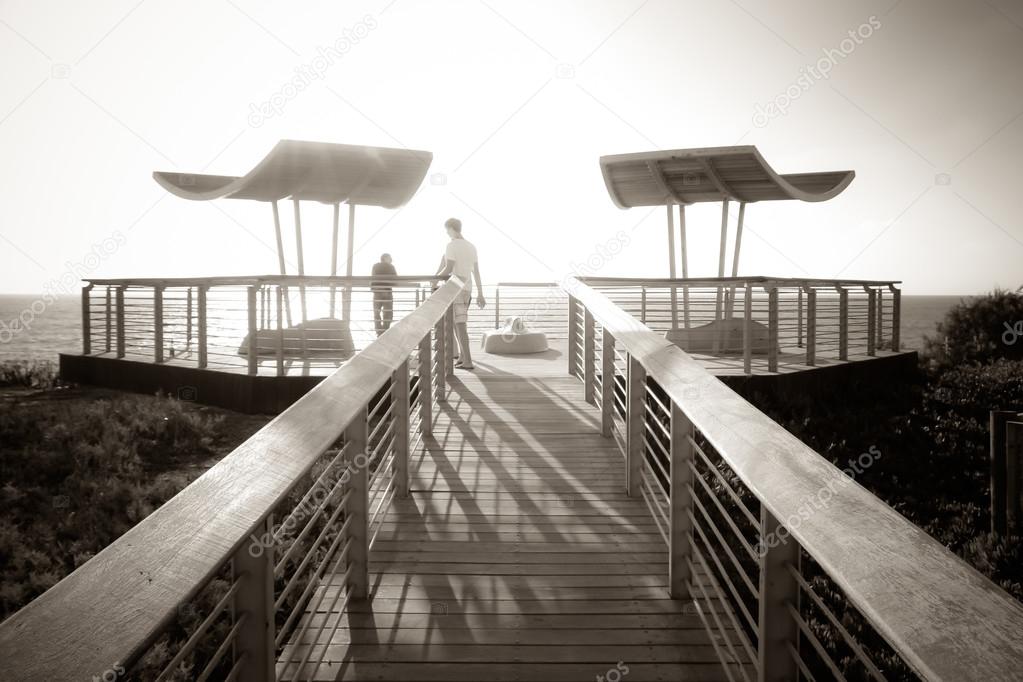 Photo with railing paths viewing platform