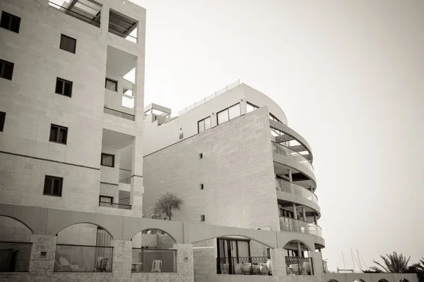 Tengerparti apartmanok, Izrael. Ashkelon — Stock Fotó