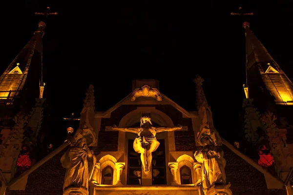 Kościół Świętych Olha i lizaveti, dawniej greckokatolicki kościół św Elżbiety — Zdjęcie stockowe
