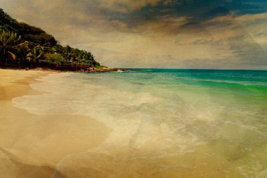 Vintage deniz manzarası