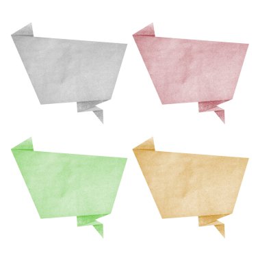 eski kağıt dokusu, kabarcık konuş etiketi beyaz zemin üzerine