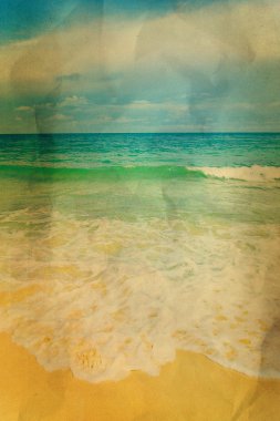 Vintage deniz manzarası