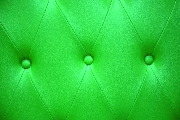 Emerald green color of upholstery leather pattern as background — Stock Photo, Image