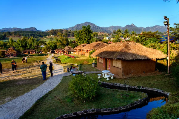 Traditional Thai-China Yunnan Village, Thailand — Stock Photo, Image