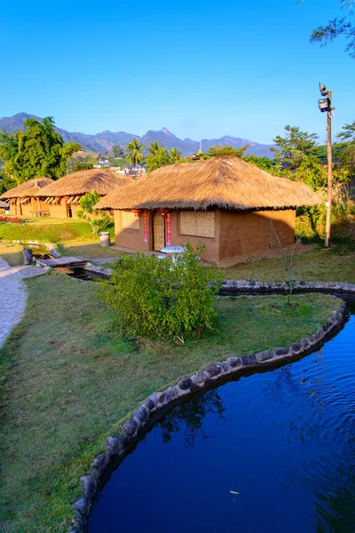 Traditional Thai-China Yunnan Village, Thailand — Stock Photo, Image